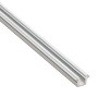 Perfil Superior e inferior 3m Herraje Castor Aluminio Plata
