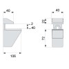 Soportes para baldas - Pelícano Barco Aluminio RAL 9006