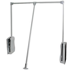 Interior armario - Perchero Abatible Aluminio Plata Mate