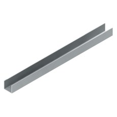 Corredera y kit para armario - Perfil Horizontal en U para Puertas de 19mm