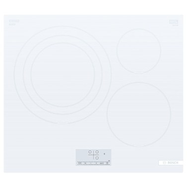 Placas de inducción - BOSCH Encimera Inducción PID612BB1E 3 Zonas Cristal Blanco