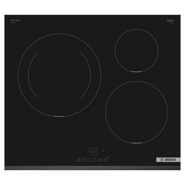 Placas de inducción - BOSCH Encimera Inducción PIJ631BB5E 3 Zonas Cristal Negro