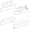 Estructuras metálicas - Juego de Pinzas Puerta Corredera Vidrio 80 Kg Plata