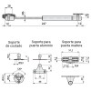 Pistones y elevadores puerta - Pistón Gas ARKORA 247mm