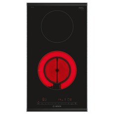 Vitrocerámicas - BOSCH Encimera Vitrocerámica PKF375FP2E Domino 2 Zonas Cristal Negro