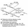 Vitrocerámicas - BOSCH Encimera Vitrocerámica PKF375FP2E Domino 2 Zonas Cristal Negro