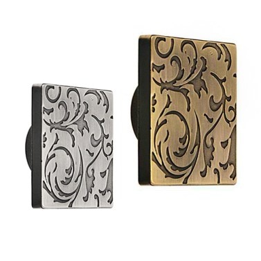 Pomos mueble - Pomo Cuadrado Floral Jandel