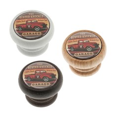 Pomos mueble - Pomo Retro 450 Madera Garage Pickup