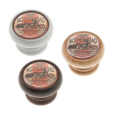 Pomos mueble - Pomo Retro 450 Madera Mother Road