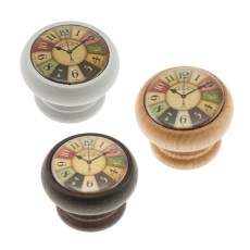 Pomos mueble - Pomo Retro 450 Madera Reloj