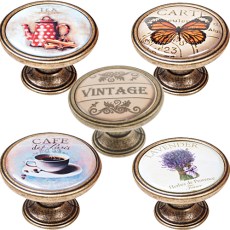 Pomos mueble - Pomo Retro 37mm Motivos Cuero Viejo