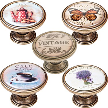 Pomos mueble - Pomo Retro 37mm Motivos Cuero Viejo