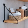 Soportes para baldas - Soporte Baldas BAR 209x166 mm Negro