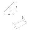 Soportes para baldas - Soporte Baldas Flat 200x200 Negro