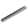 Perfil Horizontal en U 16 mm Negro Mokka 4 Metros