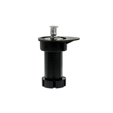 Pata Cocina Regulable Valencia 100-130 mm Negro con Tornillo