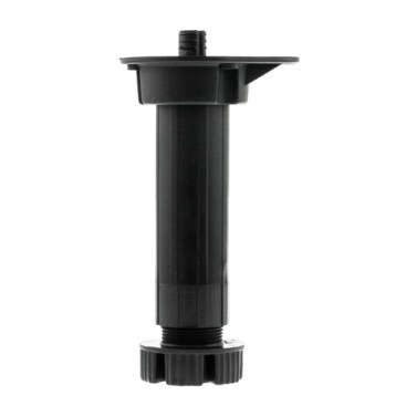 Pata Cocina Regulable Valencia 130-190 mm Negro con Espiga 13 mm