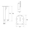 Patas y niveladores - Pata Plegable Mod17 710mm D50 Cromo Mate