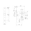 Picaportes - Picaporte Unificado PU-47 Canto Redondo Blanco