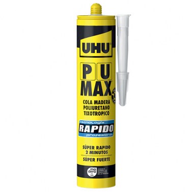 Adhesivos y selladores - Adhesivo PU MAX Secado Rápido 340 gr Transparente