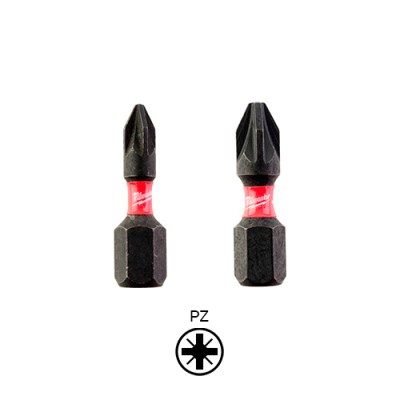 Consumibles para herramientas - Punta Pozidriv CD Shockwave PZ MILWAUKEE