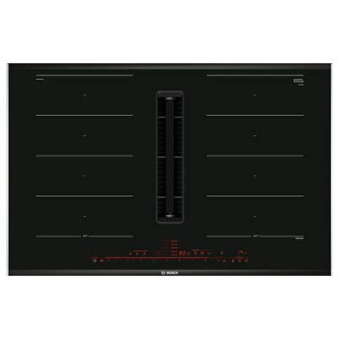 Placas de inducción - BOSCH Encimera Flex Inducción con Extractor PXX875D67E 4 Zonas Cristal Negro