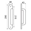 Manillones con placa - Manillón con Placa R-10 Bronce Viejo