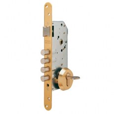 Cerradura Seguridad R10B E50 Canto Redondo Dorado