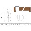 Bisagras de seguridad - Pernio Anti-Pinza 1110 100x74 mm Derecha Níquel Mate
