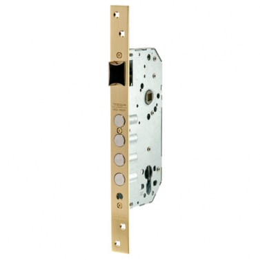 Cerradura Seguridad R200B E50 Dorado Sin Cilindro