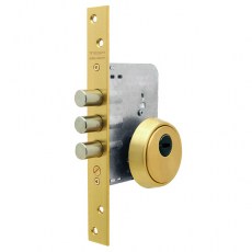 Cerradura Seguridad R201B Sin Pestillo E60 Dorado