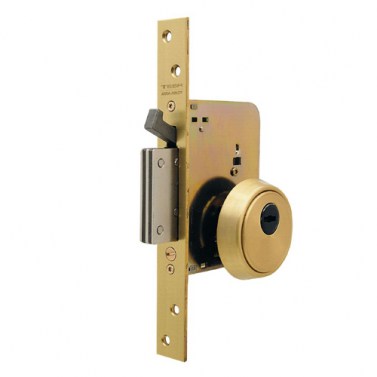 Cerradura Seguridad R201N E50 con Palanca sin Pestillo Dorado