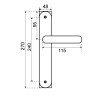 Manivelas con placa - Juego Manivelas con Placa R-25 Baño Oro Grafilado
