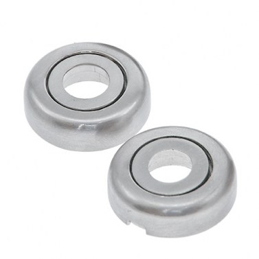 Juego Rosetas Muletilla D35 Cromo Mate