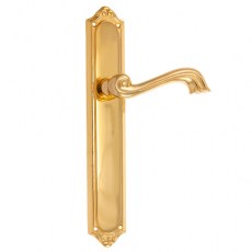 Juego Manivelas con Placa R-45 Baño Oro