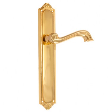 Juego Manivelas con Placa R-45 Baño Oro