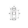 Tirador Maletero R-45 Baño Oro