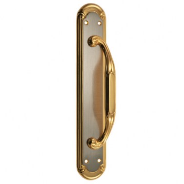 Manillones con placa - Manillón con Placa R-50 Oro y Platino satinado