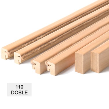 Kit Molduras Estructura Puerta Corredera 110 Doble Roble