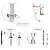 Bisagras Varias - Bisagra Rincoplus40 897 mm Plata Mate