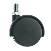 Rueda Nylon D45 H58 30 KG Perno M6x15 Negro