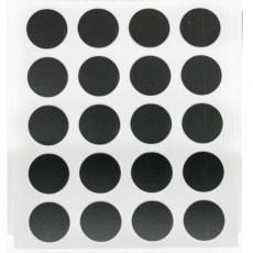 Herraje para mueble - Cartón 100 Tapones Diámetro 13 mm Antracita