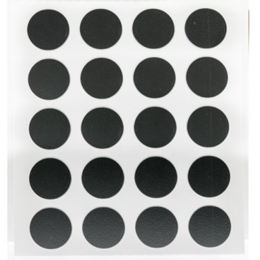 Herraje para mueble - Cartón 100 Tapones Diámetro 13 mm Antracita