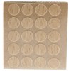Herraje para mueble - Cartón 100 Tapones Diámetro 13 mm Haya Claro