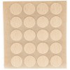 Herraje para mueble - Cartón 100 Tapones Diámetro 13 mm Haya Natural