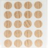Herraje para mueble - Cartón 100 Tapones Diámetro 13 mm Roble Trigo