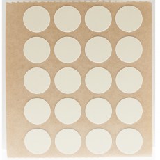 Herraje para mueble - Cartón 100 Tapones Diámetro 13 mm Beige