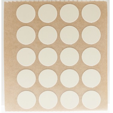 Herraje para mueble - Cartón 100 Tapones Diámetro 13 mm Beige