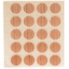 Herraje para mueble - Cartón 100 Tapones Diámetro 13 mm Cerezo