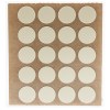 Herraje para mueble - Cartón 100 Tapones Diámetro 13 mm Crema